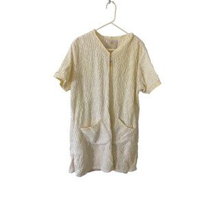 Vintage Stan Herman Women's Full Zip Bath Robe - OS